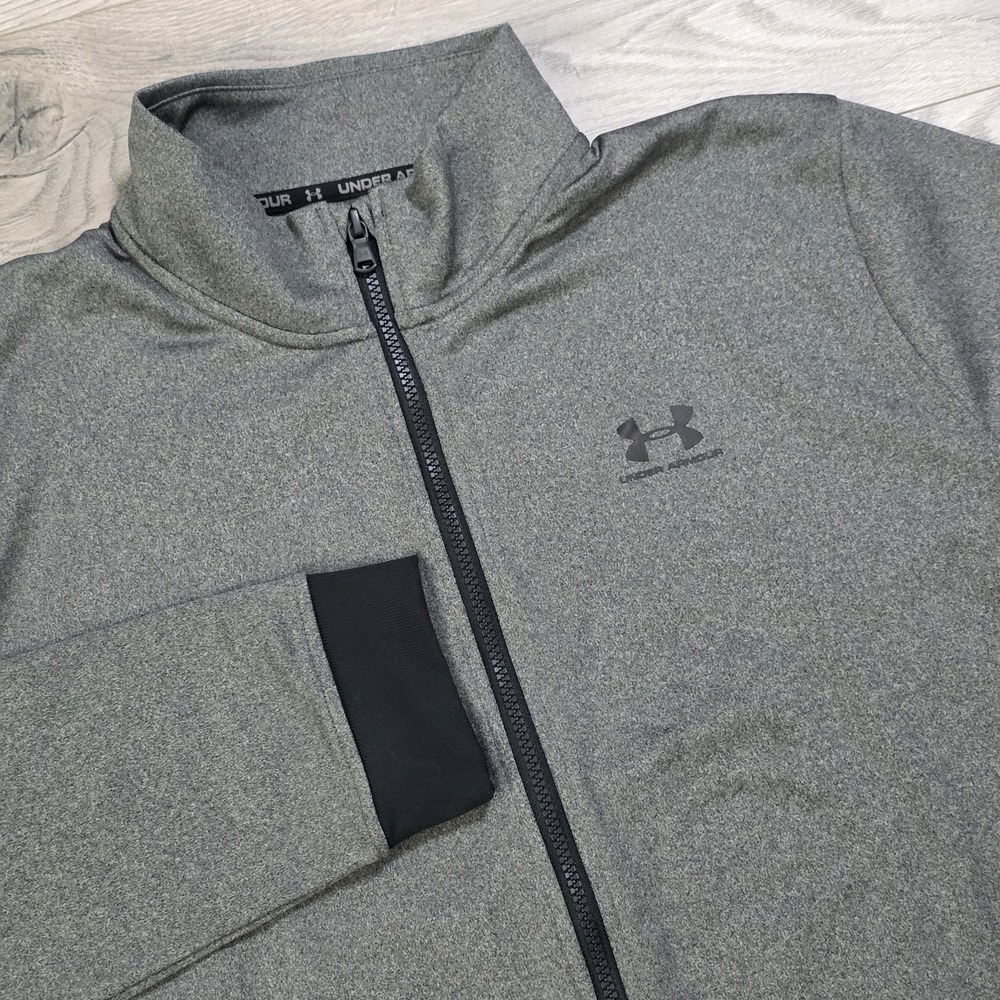 Under‎ Armour Jacket Men's Size XL Gray Full ZIp Pockets Fleece  NWOT